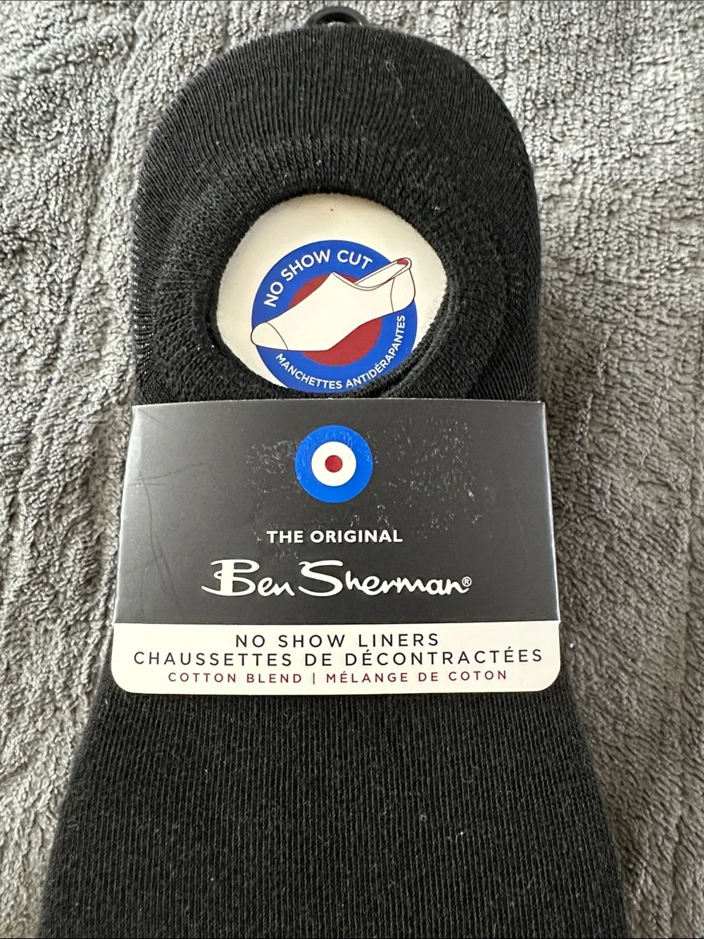 NWT Ben Sherman No Show Black Liners Shoe Size 6-12.5 (6 Pairs)